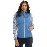 Island Green Women's Padded Quilted Golf Vest in Bright Blue | Size: Medium