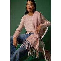 Roman Women's Mosaic Print Fluffy Jumper in Light Pink | Size: 18