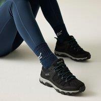 Regatta Women's Edgepoint Breathable Waterproof Low Walking Shoes in Black | Size: 6