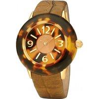 Folli Follie Women's WF8G034SSB 45mm Quartz Watch in Brown