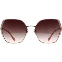 Guess Women's Butterfly Shiny Rose Gold Brown Gradient GU7843