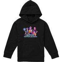 Netflix Kpop Demon Hunters Huntrix Kpop Group Youth Kids Hoodie, Black | Size: 12-13 Years