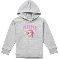 Netflix Kpop Demon Hunters Huntrix Rumi Collegic Kids Hoodie, Athl Heather in Light Grey | Size: 5-6 Years