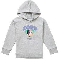 Netflix Kpop Demon Hunters Huntrix Zoey Collegic Kids Hoodie, Athl Heather in Light Grey | Size: 7-8 Years