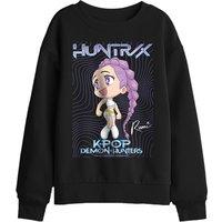 Netflix Kpop Demon Hunters Huntrix Rumi Poster Kids Sweatshirt, Black | Size: 12-13 Years