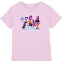 Netflix Kpop Demon Hunters Huntrix Kpop Group Kids T-Shirt, Pink | Size: 7-8 Years