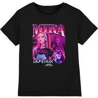 Netflix Kpop Demon Hunters Huntrix Huntrx Mira Bootleg Kids T-Shirt, Black | Size: 9-11 Years