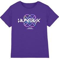 Netflix Kpop Demon Hunters Huntrix Huntrx Pastel Logo Kids T-Shirt, Purple | Size: 5-6 Years