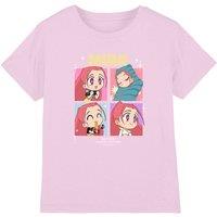 Netflix Kpop Demon Hunters Huntrix Mira Chibi Boxes Kids T-Shirt, Pink | Size: 7-8 Years