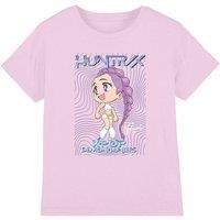 Netflix Kpop Demon Hunters Huntrix Rumi Poster Kids T-Shirt, Pink | Size: 7-8 Years