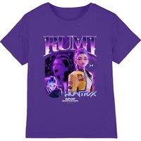 Netflix Kpop Demon Hunters Huntrix Huntrx Rumi Bootleg Kids T-Shirt, Purple | Size: 5-6 Years