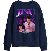 Netflix Kpop Demon Hunters Jinu Bootleg Kids Sweatshirt, Navy | Size: 12-13 Years