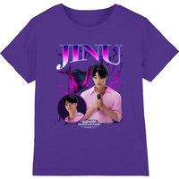 Netflix Kpop Demon Hunters Jinu Bootleg Kids T-Shirt, Purple | Size: 5-6 Years