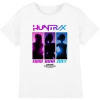 Netflix Kpop Demon Hunters Huntrix Spotlights Kids T-Shirt, White | Size: 9-11 Years