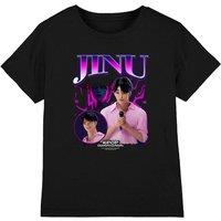 Netflix Kpop Demon Hunters Jinu Bootleg Kids T-Shirt, Black | Size: 7-8 Years