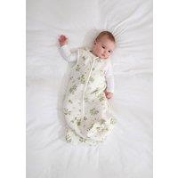 Truly Eucalyptus Print Baby Sleep Bag in White | Size: 6-12 m