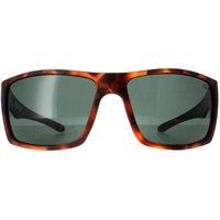 Caterpillar Men's Wrap Tortoise Green Polarized CTS-BLOCK in Brown