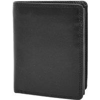 House of Leather Men's Mens Leather Large Size Wallet Metis in Black
