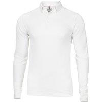 Nimbus Men's Carlington Deluxe Long Sleeve Polo Shirt in White | Size: Medium