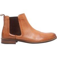 Roamers Men's Leather Gusset Boots in Tan | Size: 7