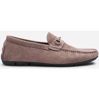 Where's That From Men's Hudson Suede Slip On Buckle Loafer in Taupe | Size: 9