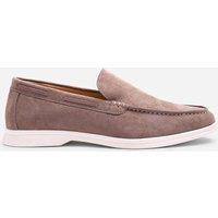 Where's That From Men's Trent Suede Slip On Easy Loafer in Khaki | Size: 11