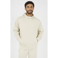 Brave Soul Men's Relaxed Fit Overhead Hoodie in Beige | Size: Large