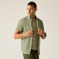 Regatta Men's Anti-Insect Travel Light Short Sleeved Shirt in Light Green | Size: 3XL