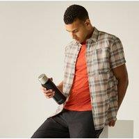 Regatta Men's Anti-Insect Travel Light Short Sleeved Shirt in Stone | Size: 3XL
