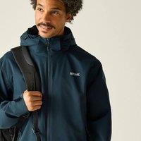 Regatta Men's Oakhowe Waterproof Breathable Shell Jacket in Dark Blue | Size: Large