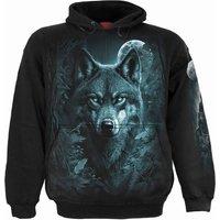 Spiral Direct Men's Forest Guardians Back Print Pullover Hoodie in Black | Size: XL