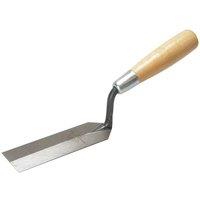 Marshalltown 54 Margin Trowel Wooden Handle 5 X 1.1/2In in Silver