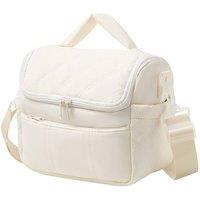 Living and Home Portable Insulated Lunch Bag Box Bento Storage for 4-6H in Cream