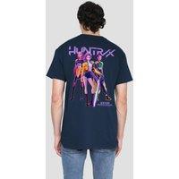 Netflix Kpop Demon Hunters Huntrix Huntrx Band Pose Back T-Shirt, Navy | Size: Medium