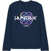 Netflix Kpop Demon Hunters Huntrix Huntrx Pastel Logo Long Sleeve Tee, Navy | Size: XL
