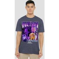 Netflix Kpop Demon Hunters Huntrix Huntrx Rumi Bootleg T-Shirt, Navy | Size: 3XL