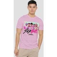 Netflix Kpop Demon Hunters Saja Boys Photo Frame T-Shirt, Light Pink | Size: Large
