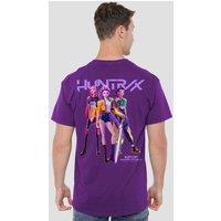 Netflix Kpop Demon Hunters Huntrix Huntrx Band Pose Back T-Shirt, Purple | Size: XL