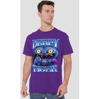 Netflix Kpop Demon Hunters Derpy Tiger Bootleg T-Shirt, Purple | Size: Large