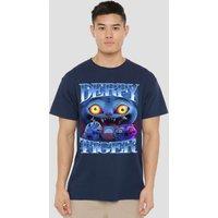 Netflix Kpop Demon Hunters Derpy Tiger Bootleg T-Shirt, Navy | Size: 4XL