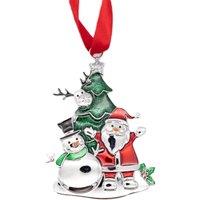 Silver Editions Santa & Snowman in Metallic Silver