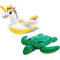 Intex Sea Turtle & Unicorn Swimming Pool Ride-On | Size: 2.5kg