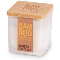 Bamboo Small Soy Wax Candle - & Ginger Lily in Cool White