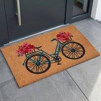 Garden Greatness Natural Flower Power Coir Doormat | Size: 45 cm x 75 cm