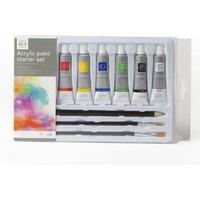 Art Hub Acrylic Paint Starter Set With Accessories