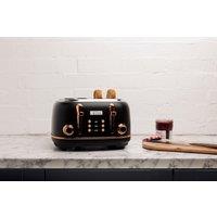 Haden Heritage 4 Slice Toaster - Easy To Use Dual Browning Control, Retro Design - Stainless Steel Housing - Self Centring Function - Easy To Clean