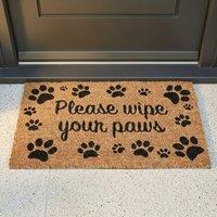 Garden Greatness Wipe Your Paws Natural Coir Doormat | Size: 45 cm x 75 cm