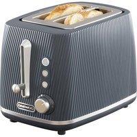 Daewoo 'Cascade' 2-Slice Toaster Defrost Reheat Cancel in Navy