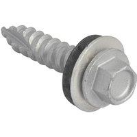 Forgefix Techfast Hex Head Screw Sheet To Timber 6.3 X 32Mm Pack 100 in Silver