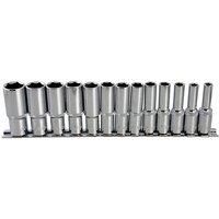 Bluespot Tools Deep Socket Set Of 13 Metric 3/8In Square Drive in Silver